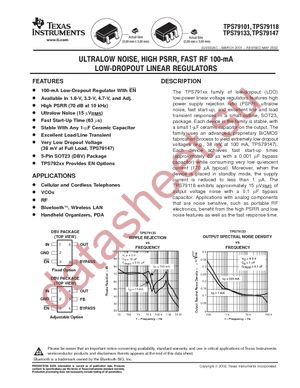 TPS79133DBVTG4 datasheet  